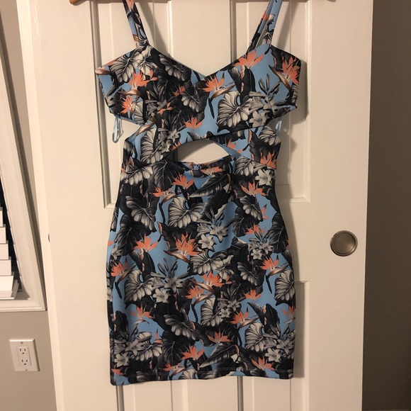 topshop tropical dress